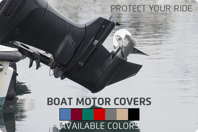 Quality Sea Breeze Boat Motor Covers Blue | Walk-Winn Plastic Co - affordable boat covers, bass boat covers, boat covers for pontoon boats, exact fit boat covers