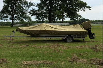 Durable Sea Breeze Aluminum Bass Boat Covers Blue | Walk-Winn Plastic Co - affordable boat covers, bass boat covers, boat covers for pontoon boats, exact fit boat covers